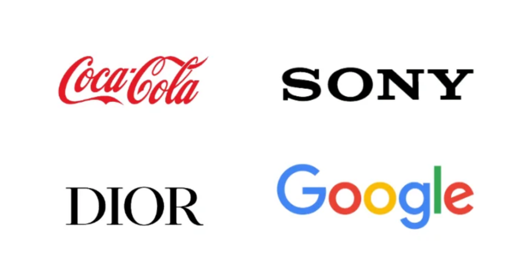 Приклади найвпізнаваніших словесних логотипів світу – Coca-Cola, Dior, Google 