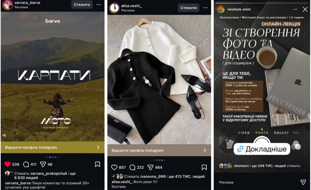 Таргетована реклама в Instagram 