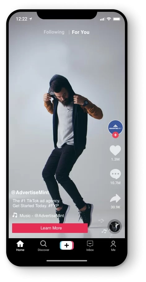 Пример рекламы In-Feed Ads 