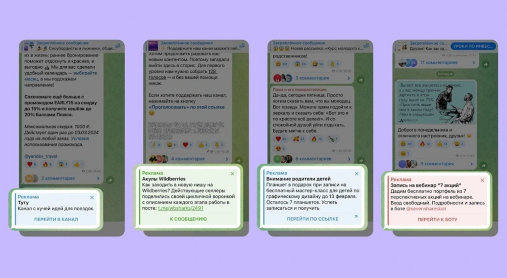 Объявления в Telegram Ads